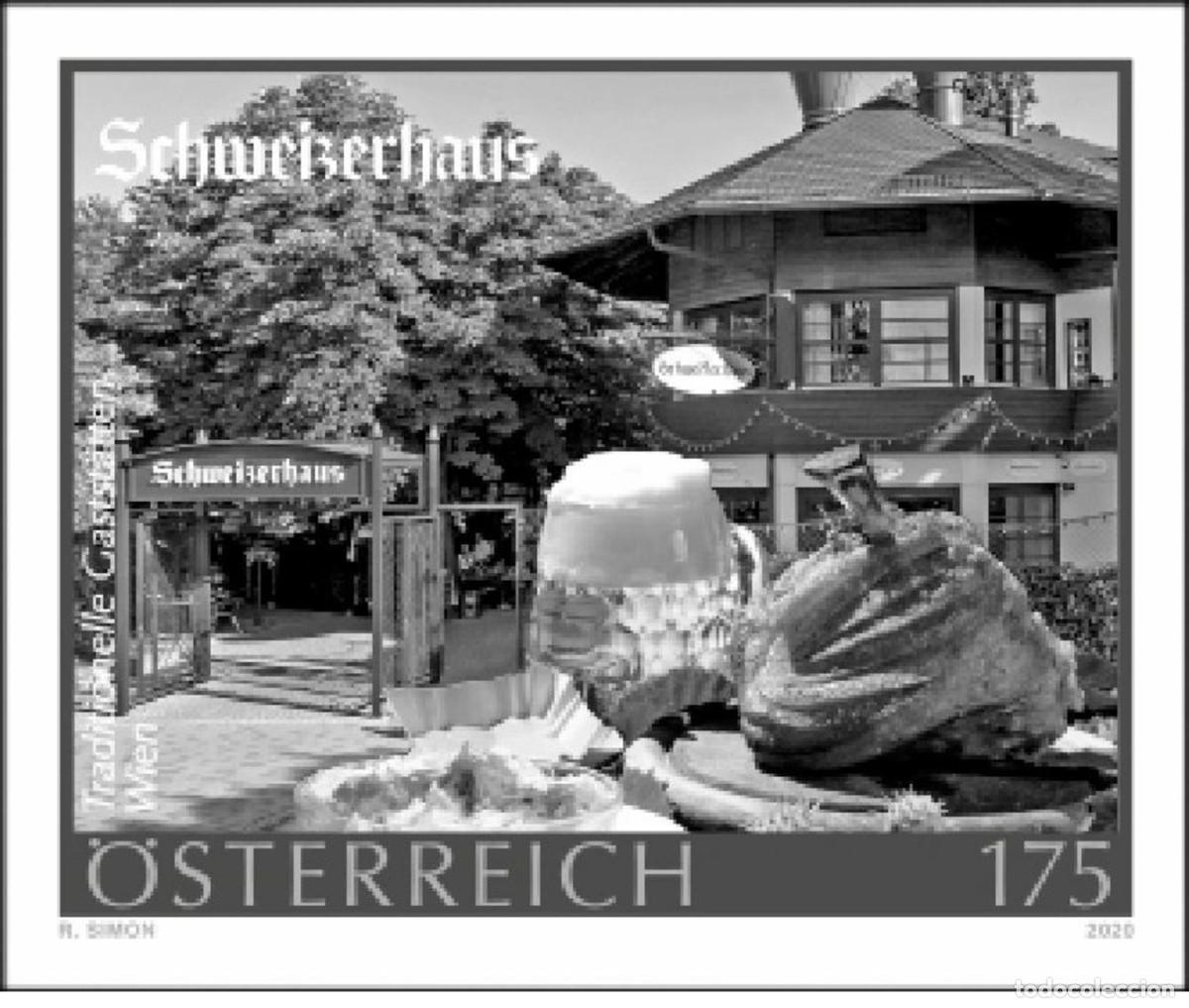 Sellos: Austria 2020 - Schweizerhaus black print mnh** - Foto 1