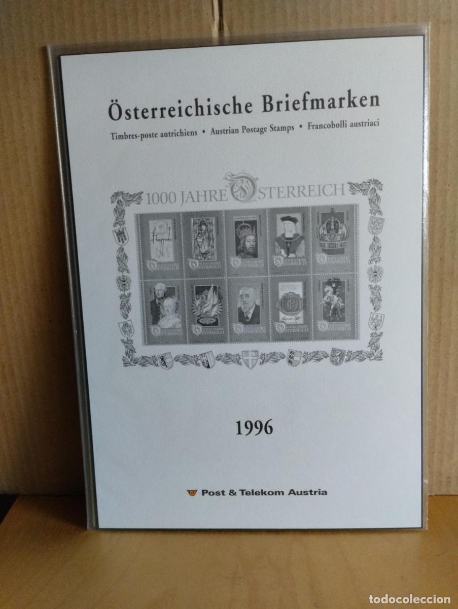 Sellos: AUSTRIA --- CARPETA ANUAL 1996 - Foto 1