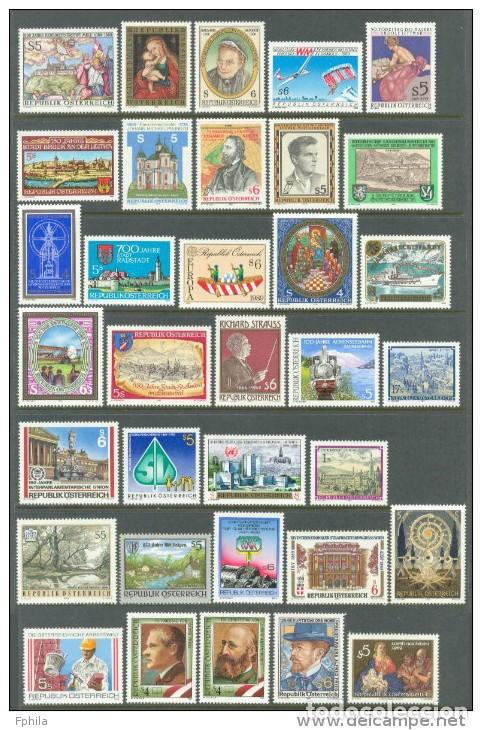 Sellos: AUSTRIA 1989 -&Ouml;STERREICH - Complete year mnh** - Foto 1