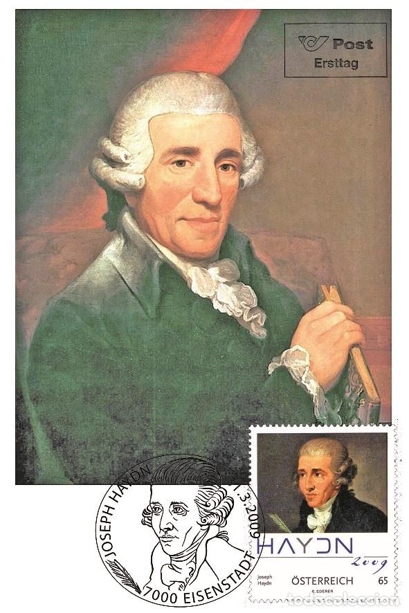 Sellos: Austria 2009 - Joseph Haydn carte maximum - Foto 1