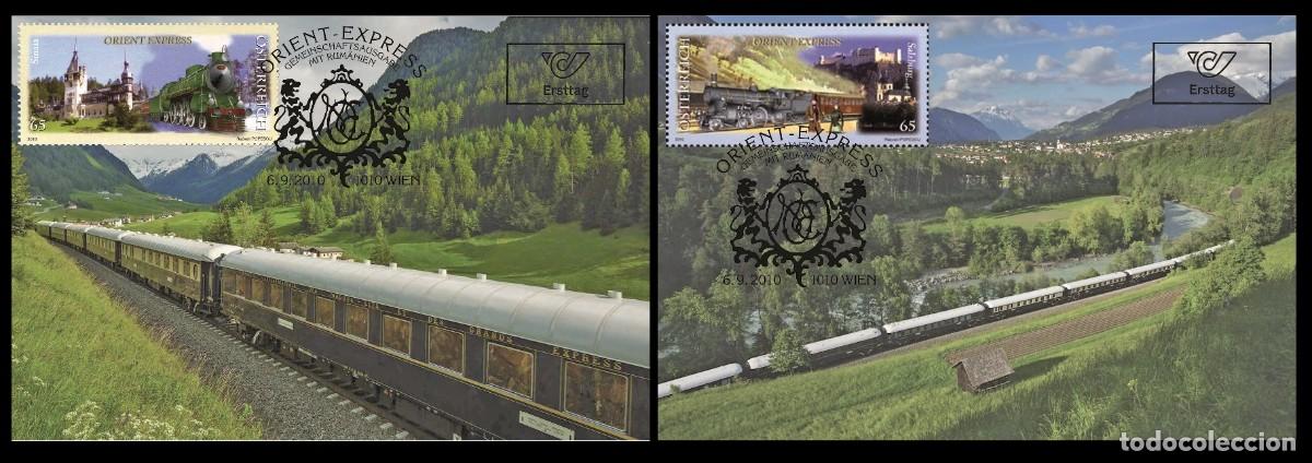 Sellos: Austria 2010 - Orient Express carte maximum set - Foto 1