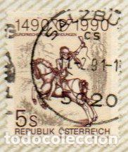 Sellos: AUSTRIA. SELLO DEL A&Ntilde;O 1990.- EN USADO. - Foto 1
