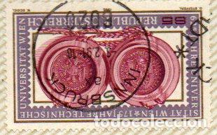 Sellos: AUSTRIA. SELLO DEL A&Ntilde;O 1990.- EN USADO. - Foto 1