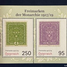 Sellos: AUSTRIA 2024 - FREIMARKEN DER MONARCHIE 1917/19 MINIATURE SHEET MNH**