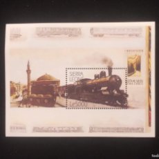Sellos: O) 2001 SIERRA LEONE, LOCOMOTIVE. THE ROAD TO VETHEUIL, MNH