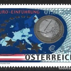 Sellos: AUSTRIA 2200 - AÑO 2002 - ENTRADA EN SERVICIO DEL EURO