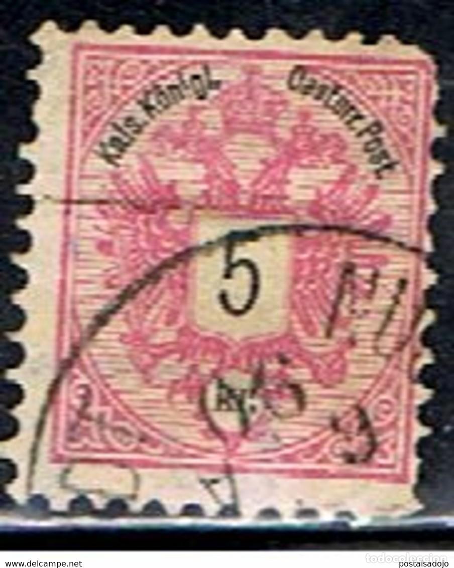 Sellos: AUSTRIA // YVERT 42 (10 1/2) // 1883 .... USADO - Foto 1