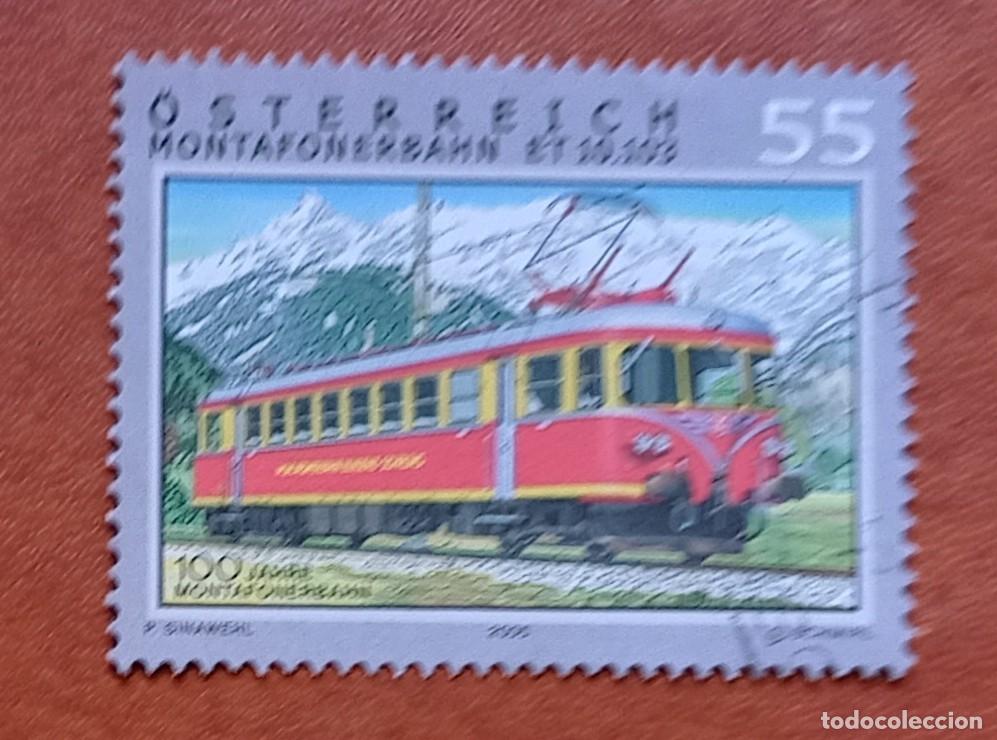 Sellos: Austria 2005. Trens, comboios - Foto 1
