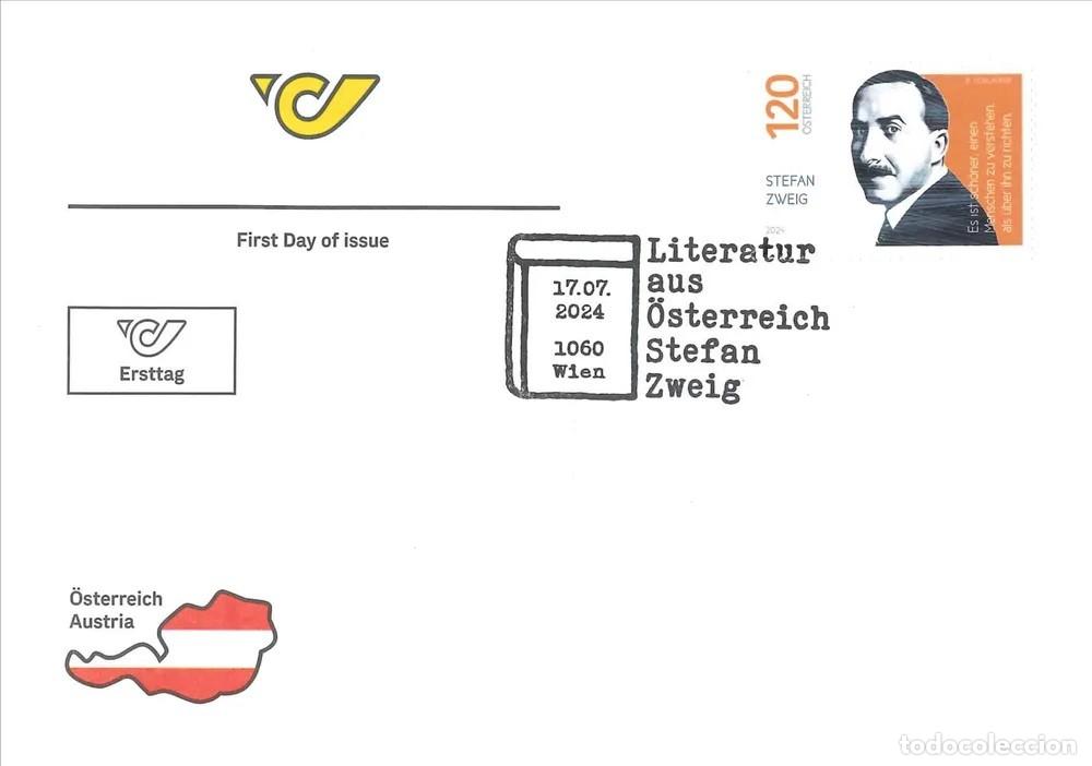 Sellos: Austria 2024- Stefan Zweig FDC - Foto 1