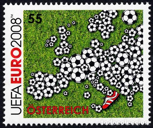 Sellos: Austria 2008 - UEFA EURO 2008 mnh** - Foto 1