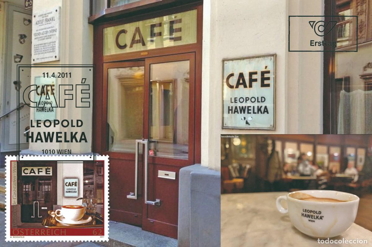 Sellos: Austria &Ouml;sterreich 2011 - Caf&eacute; Hawelka maximum - Foto 1