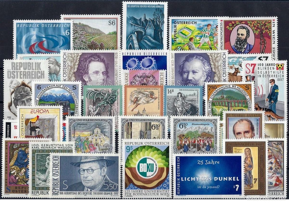 Sellos: AUSTRIA 1997 - Complete year set mnh** - Foto 1