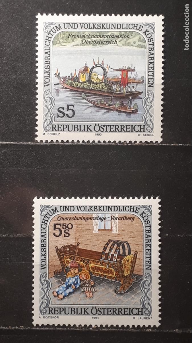Sellos: AUSTRIA **. A&Ntilde;O 1993. Yvert. 1928 Y 1929 - Foto 1