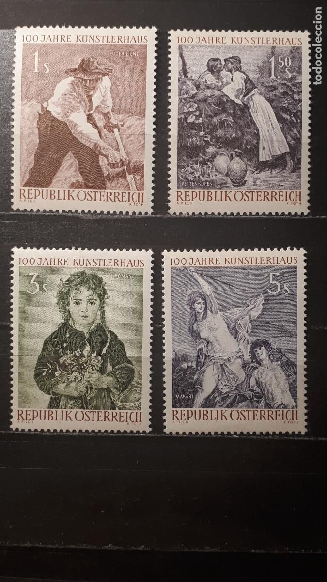 Sellos: AUSTRIA **. A&Ntilde;O 1961 Yvert. 927/30 - Foto 1