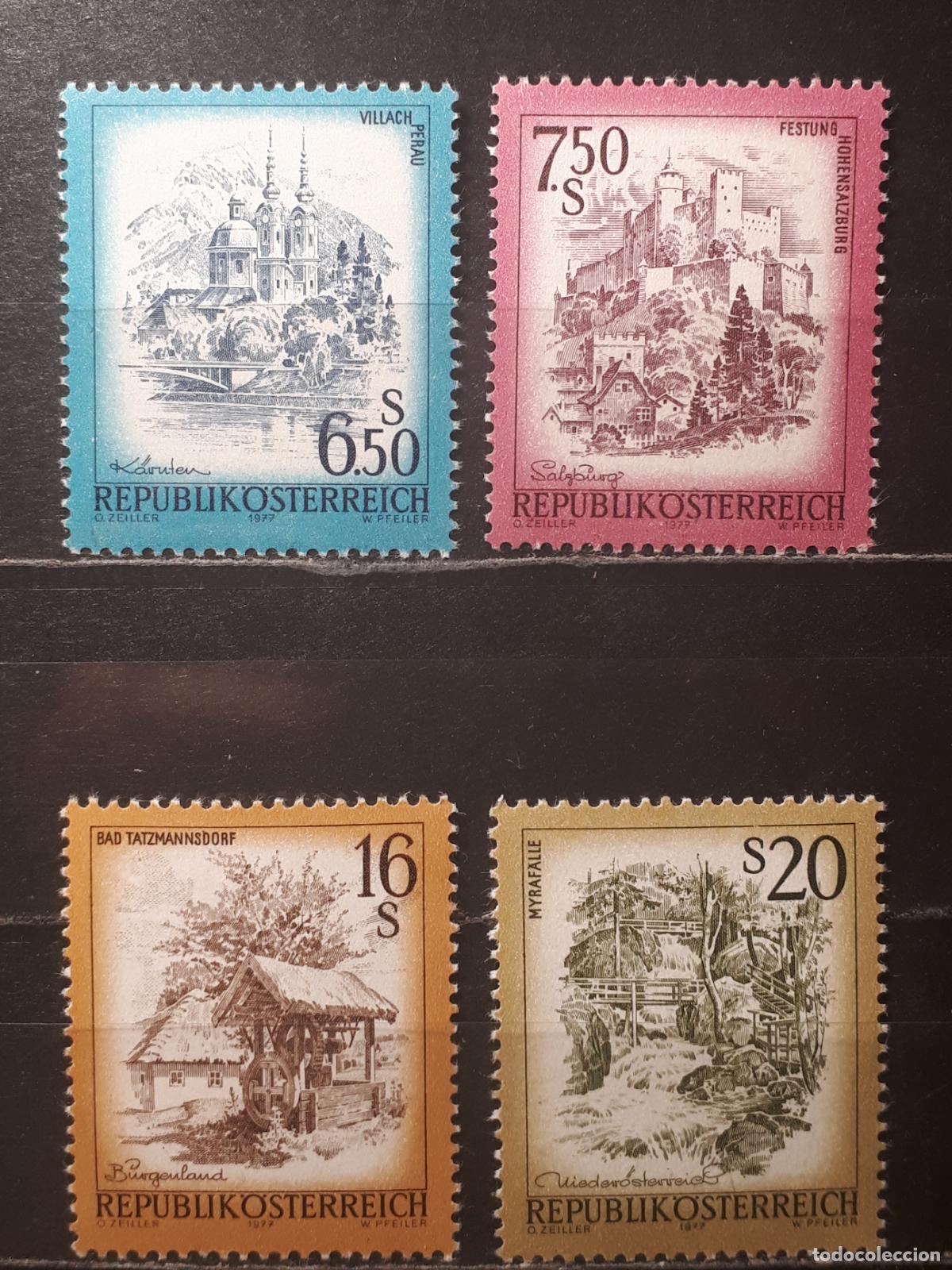 Sellos: AUSTRIA **. A&Ntilde;O 1977. Yvert. 1378/81 - Foto 1