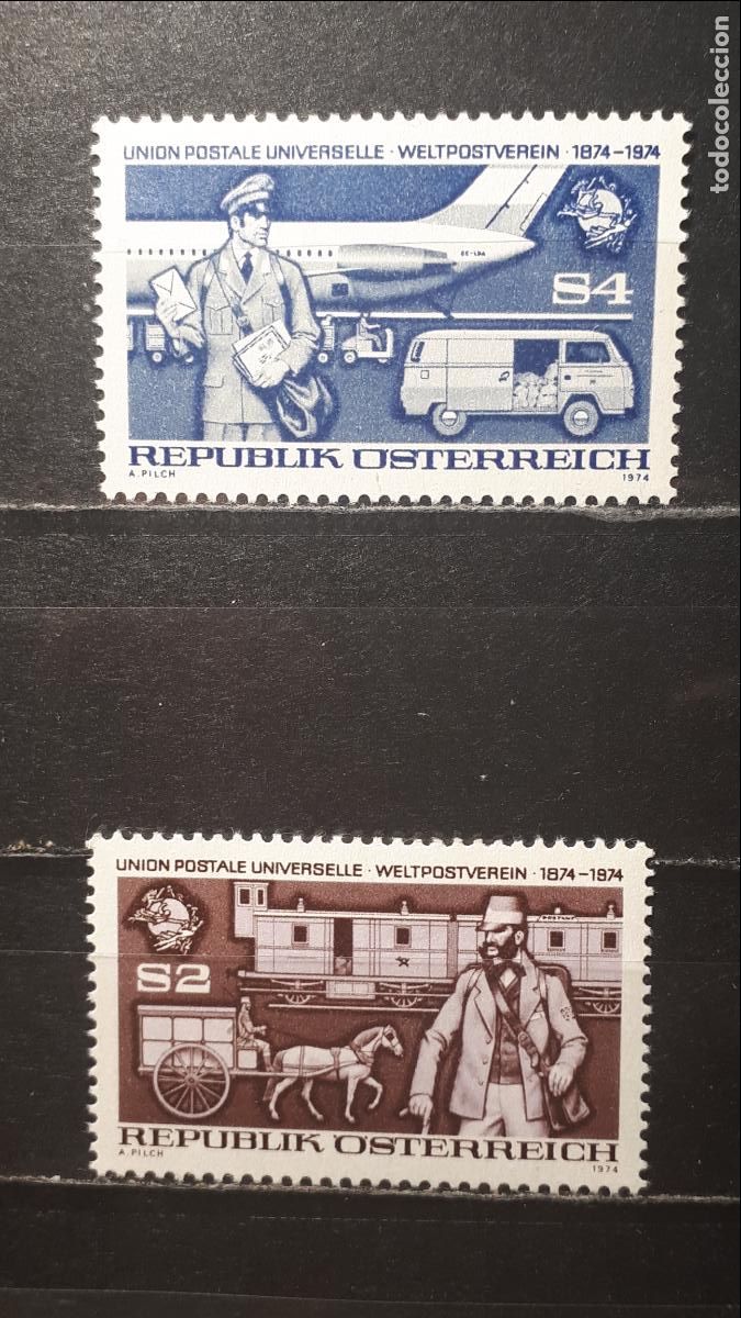 Sellos: AUSTRIA **. A&Ntilde;O 1974. Yvert. 1295/6 - Foto 1
