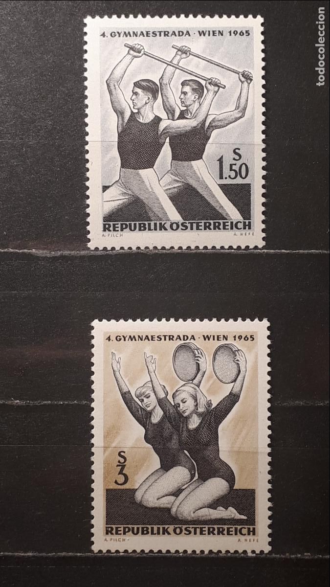 Sellos: AUSTRIA **. A&Ntilde;O 1965. Yvert. 1026/7 - Foto 1