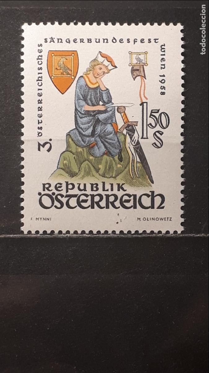 Sellos: AUSTRIA **. A&Ntilde;O 1958. Yvert. 878 - Foto 1