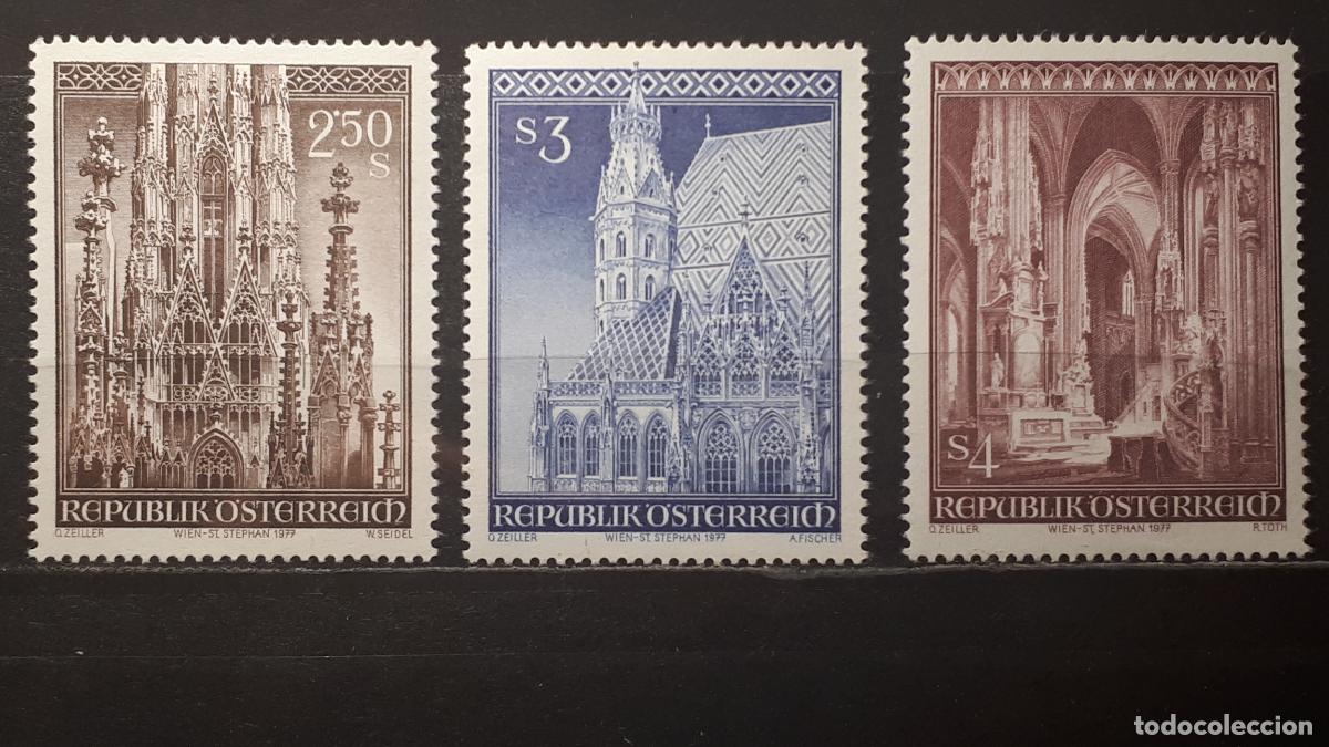 Sellos: AUSTRIA **. A&Ntilde;O 1977. Yvert. 1373/5 - Foto 1