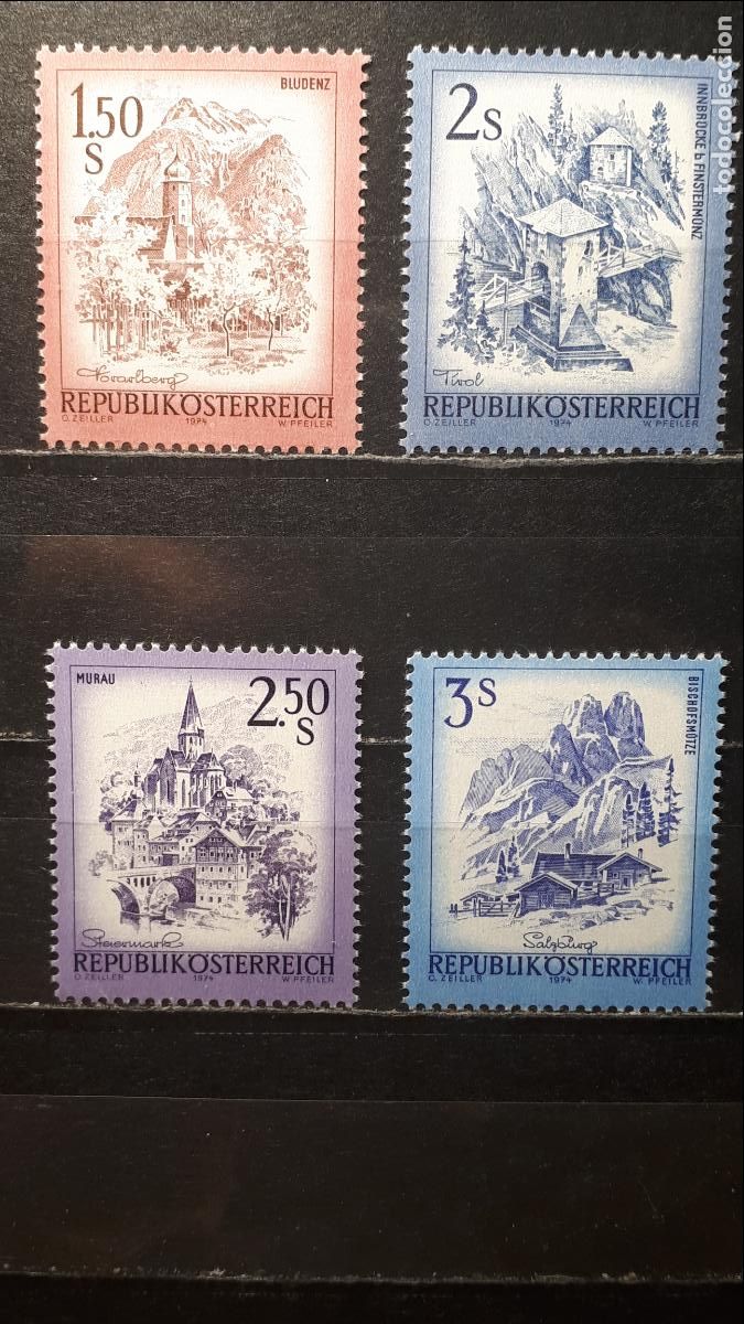 Sellos: AUSTRIA **. A&ntilde;o 1974. YVERT. 1269/72 - Foto 1