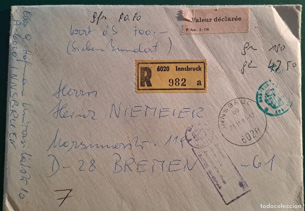 Sellos: Carta de Insbruc 1980 - Foto 1