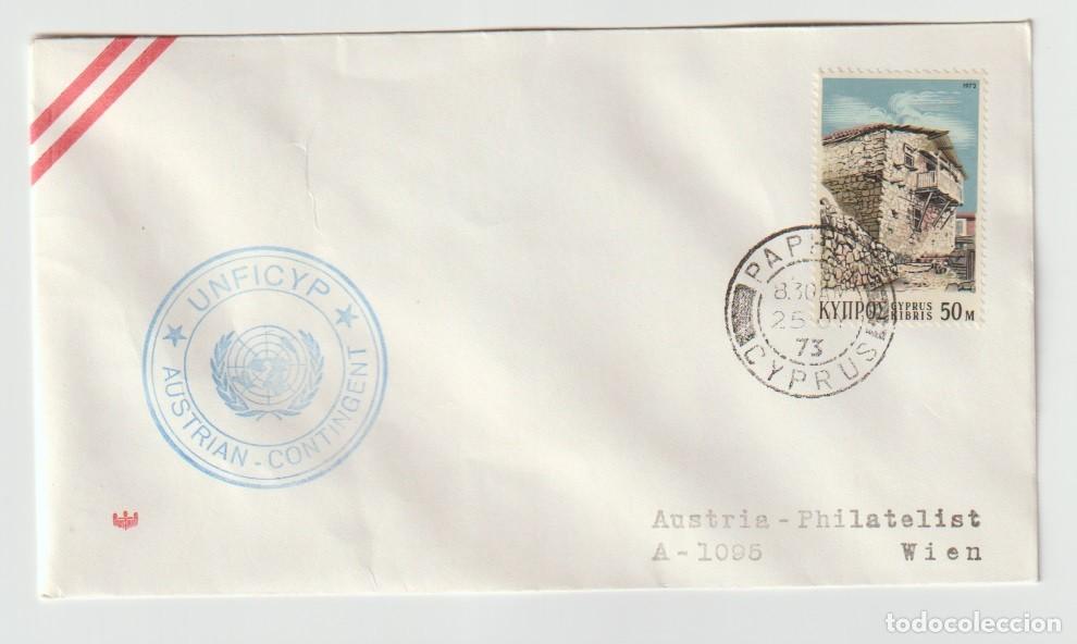 Sellos: Chipre 1973 - Sobre de primer dia FDC - Foto 1