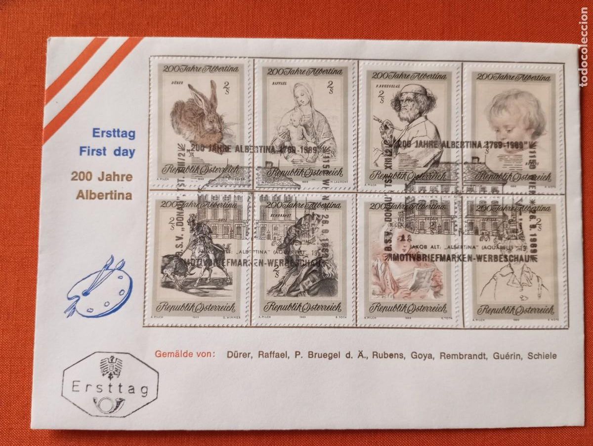 Sellos: AUSTRIA 1969, SPD PINTORES, - Foto 1