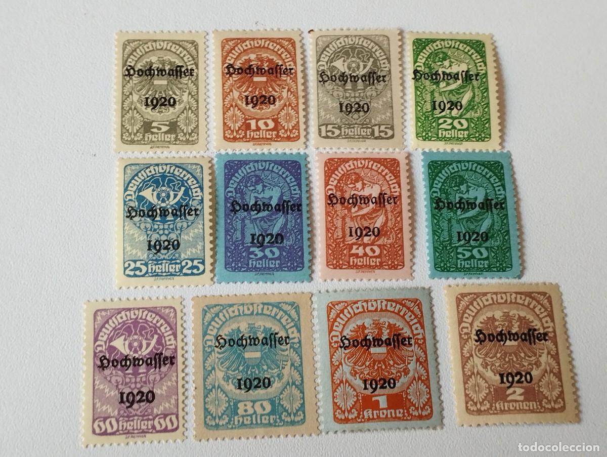 Sellos: SELLOS AUSTRIA 1920 SOBRE ESTAMPADA - Foto 1