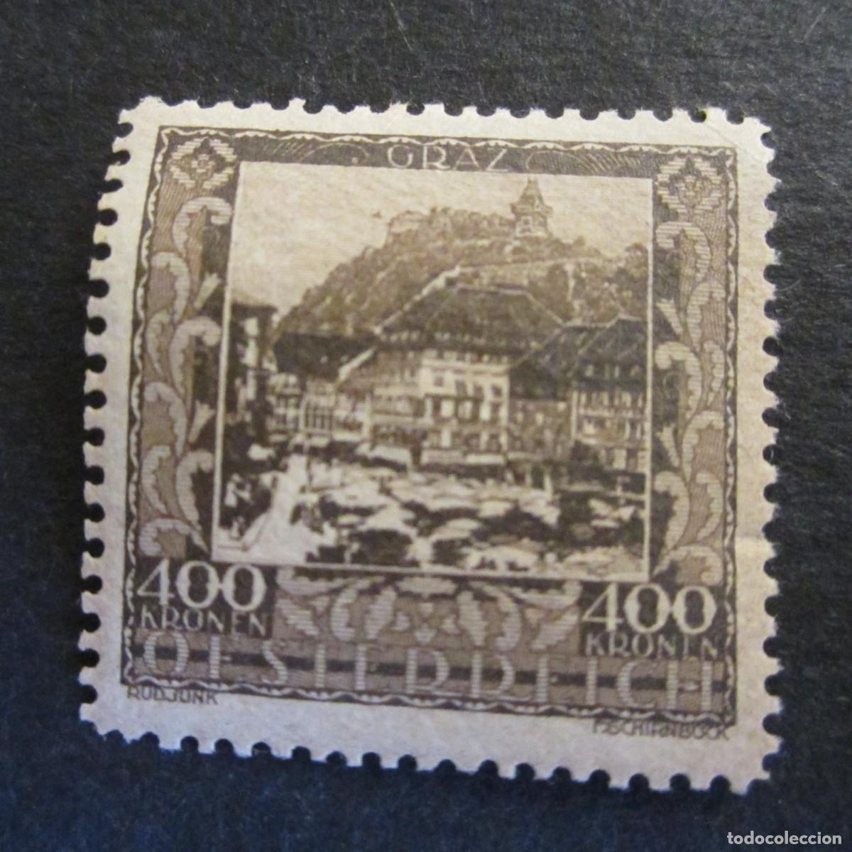 Sellos: AUSTRIA 1923 YVERT N&ordm; 310**, GRAZ - Foto 1