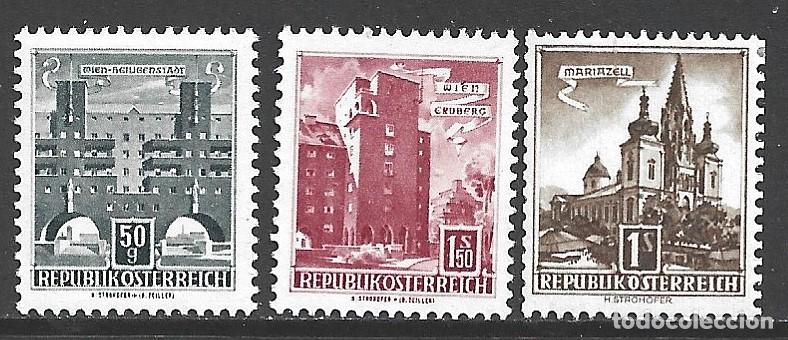 Sellos: AUSTRIA 869C/72AA** - A&Ntilde;O 1960 - ARQUITECTURA - MOUMENTOS Y EDIFICIOS - Foto 1