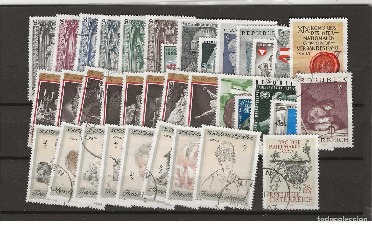 Sellos: Austria 1969 - A&ntilde;o completo usado (o) - Foto 1