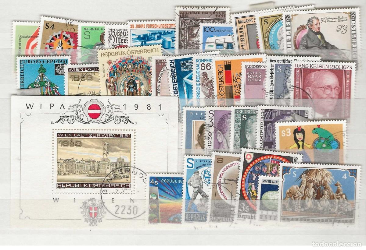 Sellos: Austria 1981 - A&ntilde;o completo usado (o) - Foto 1