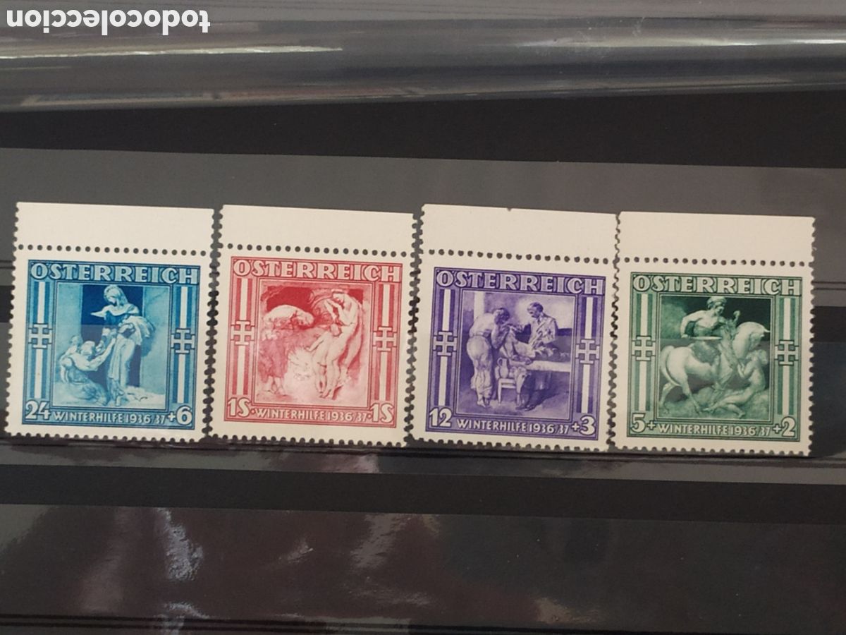 Sellos: AUSTRIA YVERT 485/8*** A&Ntilde;O 1936 - Foto 1