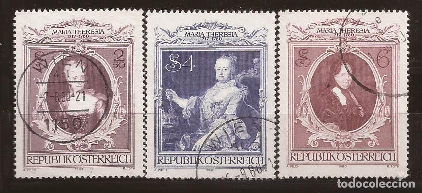 Sellos: AUSTRIA, YT 1467/69, USADA, FOTO ORIGINAL - Foto 1