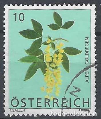 Sellos: AUSTRIA 2007 - FLORES, CODESO DE LOS ALPES - USADO - Foto 1