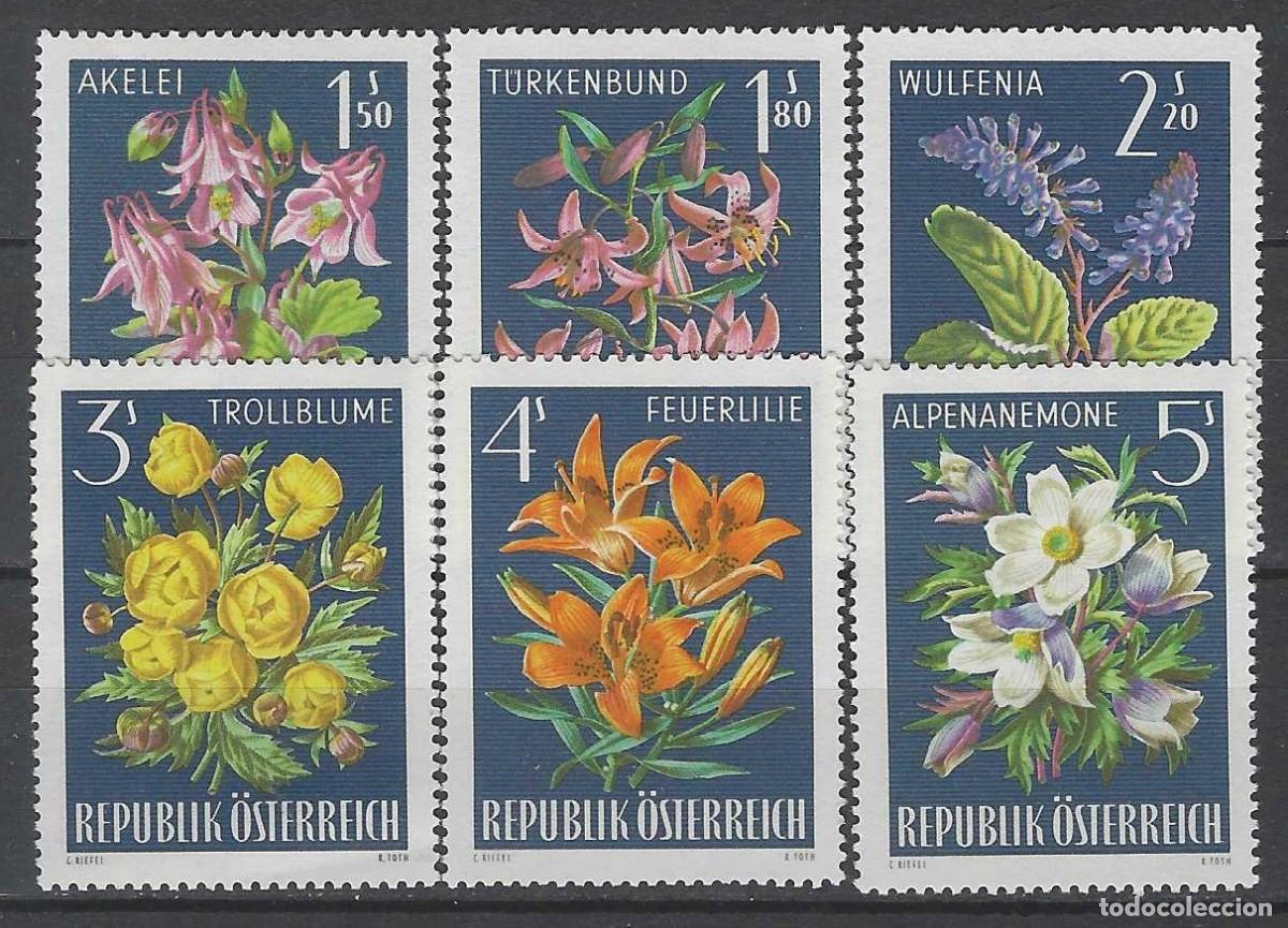 Sellos: AUSTRIA 1966 - FLORES, S.COMPLETA - MNH** - Foto 1