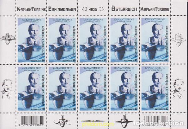 Sellos: 619527 MNH AUSTRIA 2019 VIKTOR KAPLAN - Foto 1
