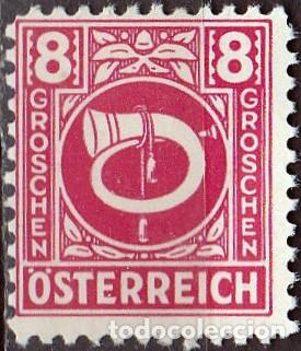 Sellos: 1945 - AUSTRIA - CORNAMUSA POSTAL - YVERT 522 - Foto 1