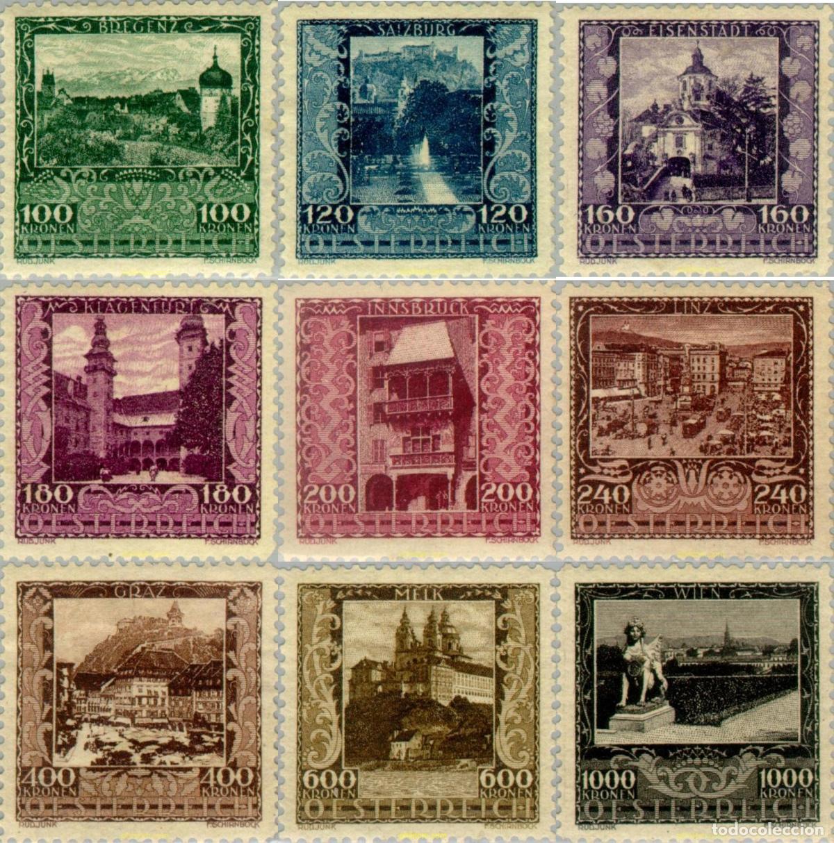 Sellos: 754545 HINGED AUSTRIA 1923 CIUDADES - Foto 1