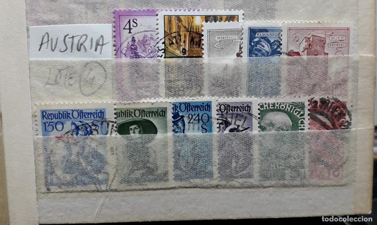 Sellos: Ficha con sellos de Austria - Foto 1