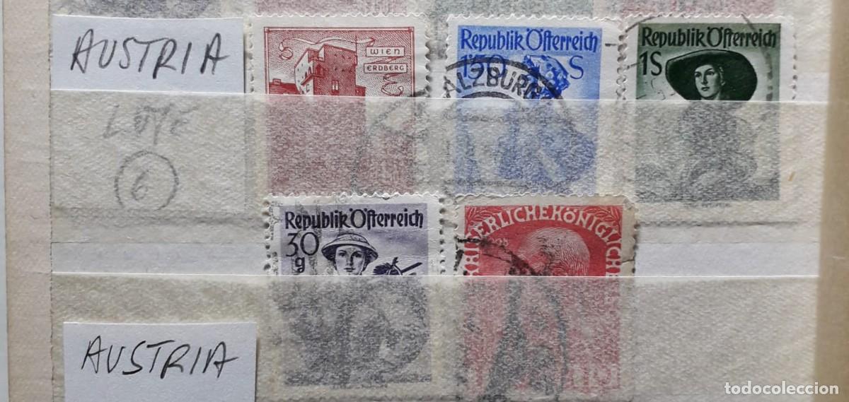 Sellos: Ficha con sellos de Austria - Foto 1