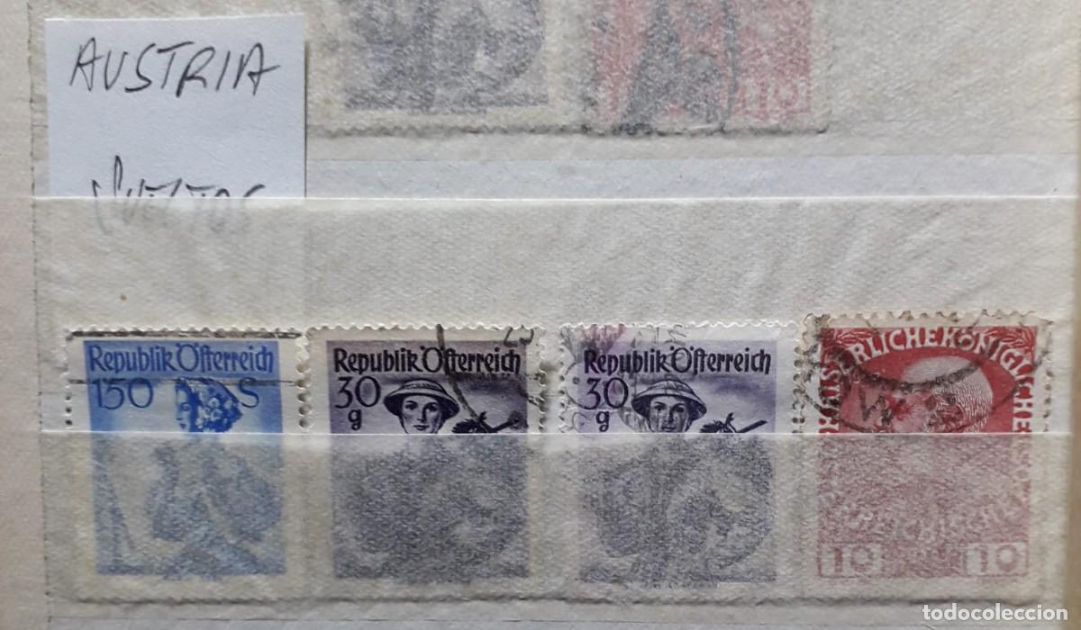 Sellos: Ficha con sellos de Austria - Foto 1