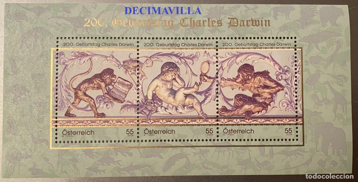 Sellos: OTEM687, AUSTRIA, CHARLES DARWIN, 2009 - Foto 1