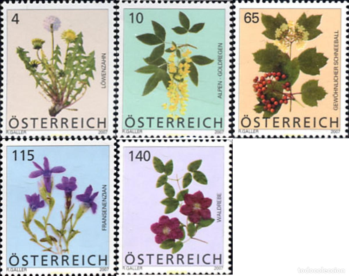 Sellos: 210987 MNH AUSTRIA 2007 FLORES - Foto 1