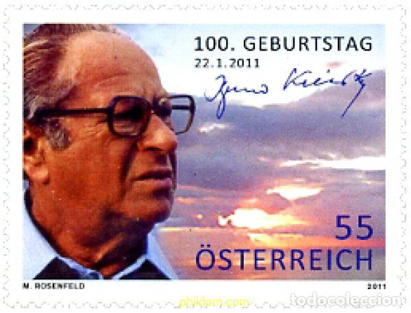 Sellos: 260067 MNH AUSTRIA 2011 PERSONALIDAD - Foto 1
