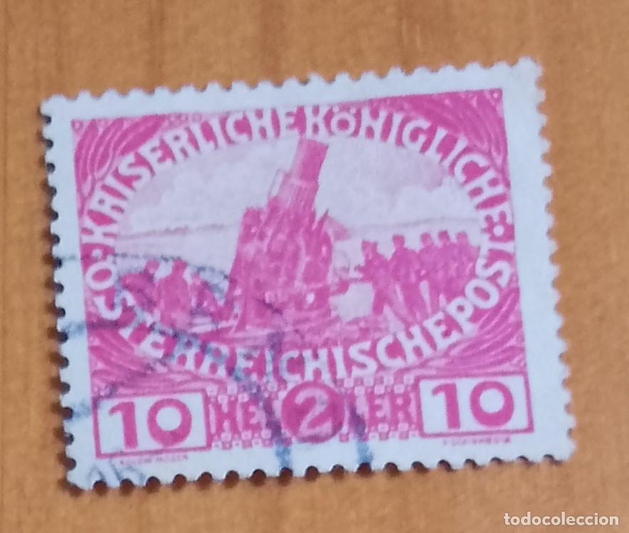 Sellos: AUSTRIA, &Ouml;STERREICH - V/F 10 HELLER - Foto 1