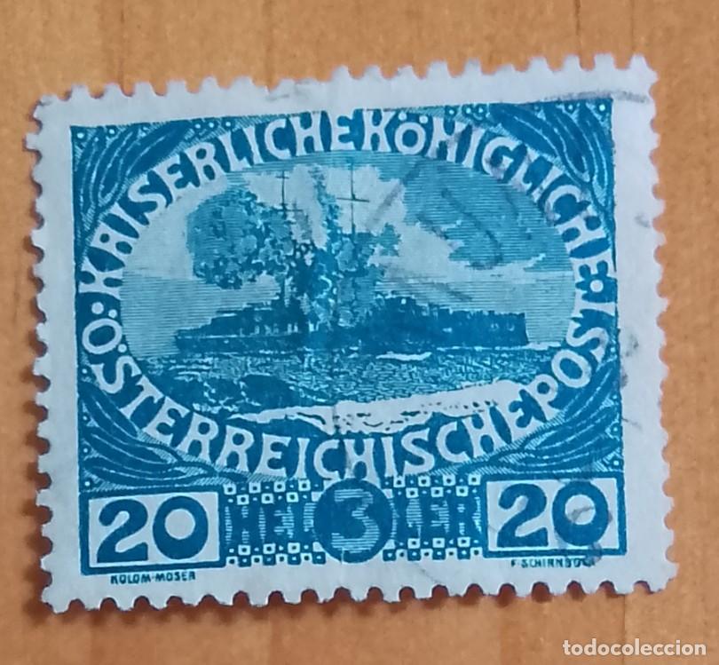 Sellos: AUSTRIA, &Ouml;STERREICH - V/F 20 HELLER - Foto 1
