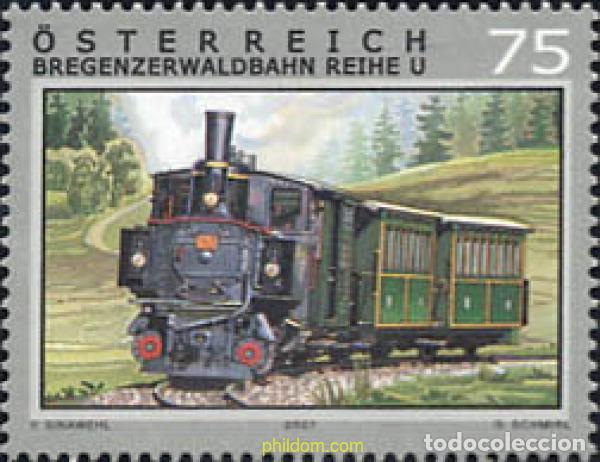 Sellos: 216991 MNH AUSTRIA 2007 TRENES - Foto 1