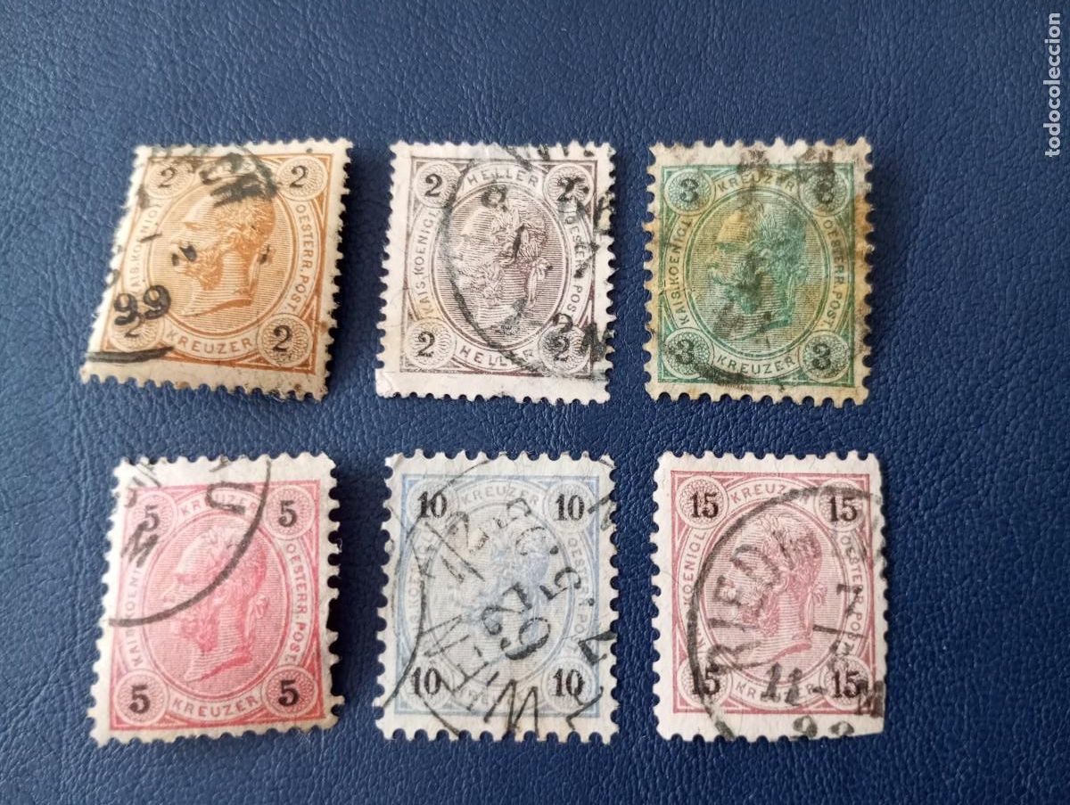 Sellos: AUSTRIA, 1891, FRANCISCO JOS&Eacute;, - Foto 1