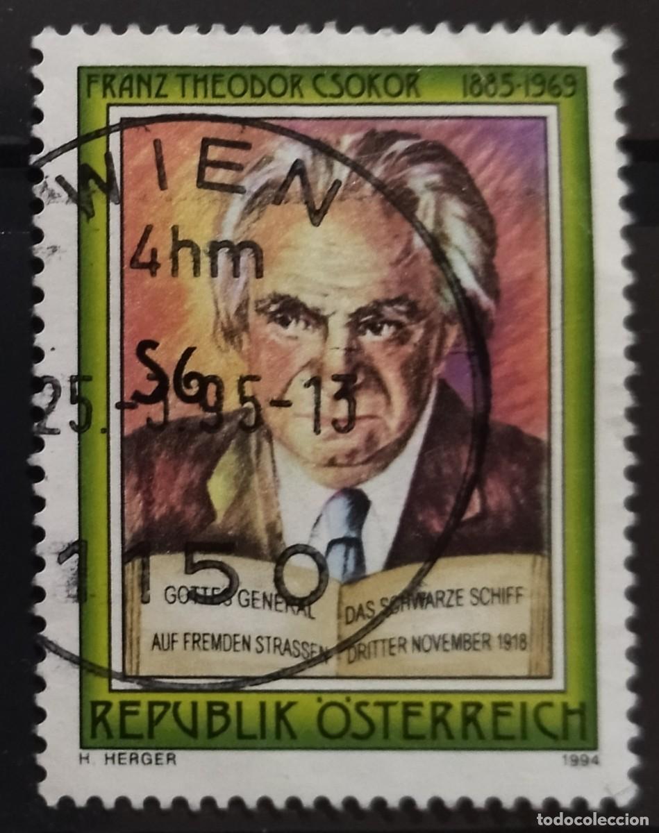 Sellos: AUSTRIA 1994 Escritores. USADO - USED. - Foto 1
